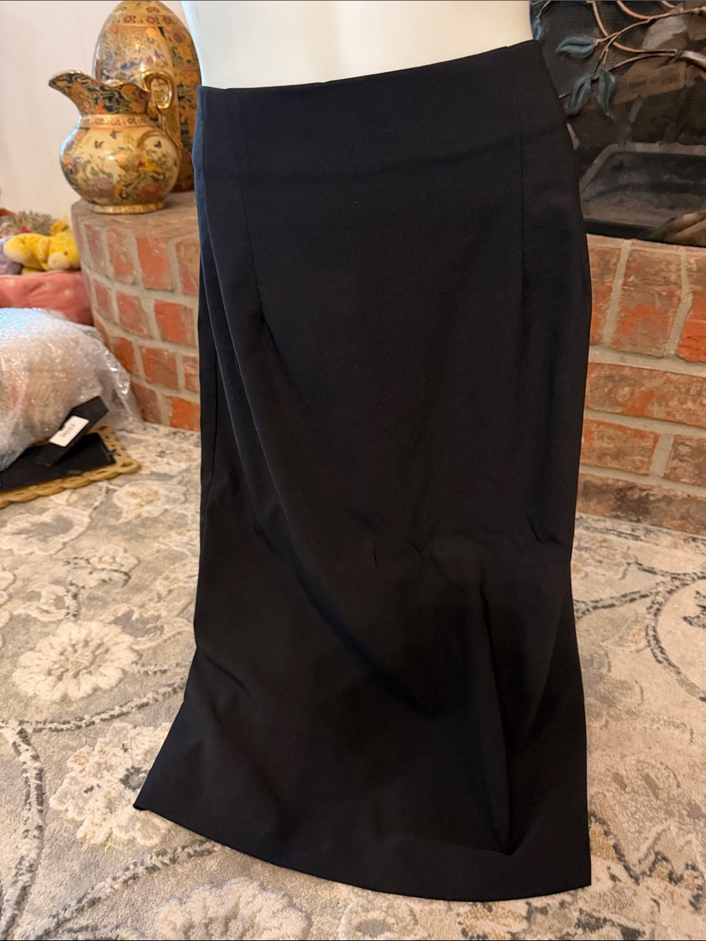 Toffy Black Mermaid Maxi Skirt Size 10 Trumpet Flare Formal Evening